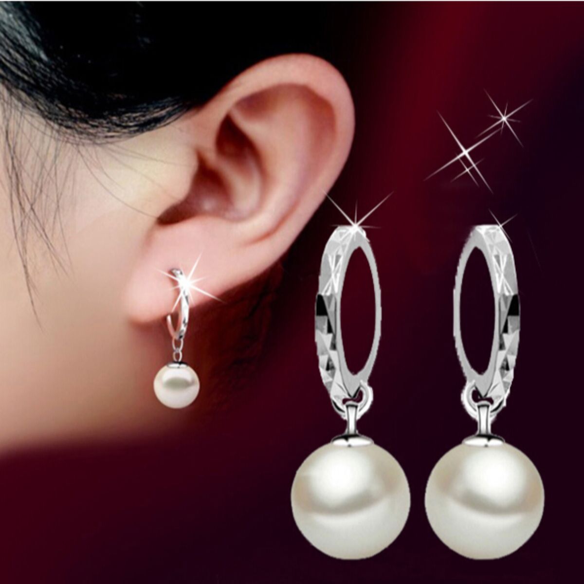 OOMPH Jewellery Silver Platedd Faux 