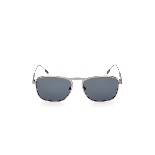 Ermenegildo Zegna Silver/Tan Aviator Sunglasses with Blue Lens - EZ0040-14V Ermenegildo Zegna Men main image 4