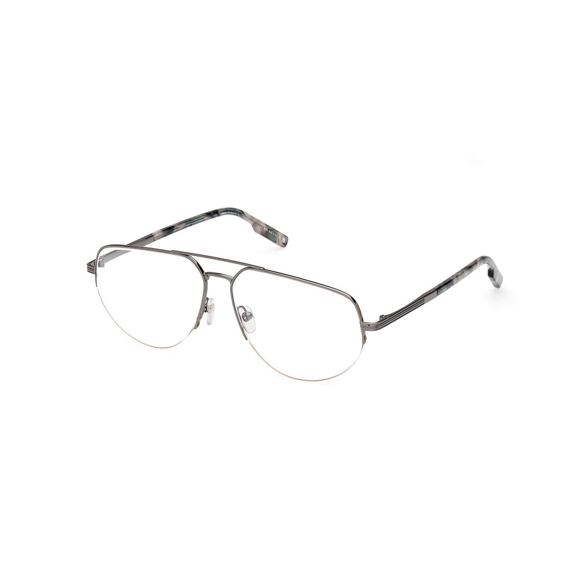Ermenegildo Zegna Clear Metal Frames EZ5266 59 012