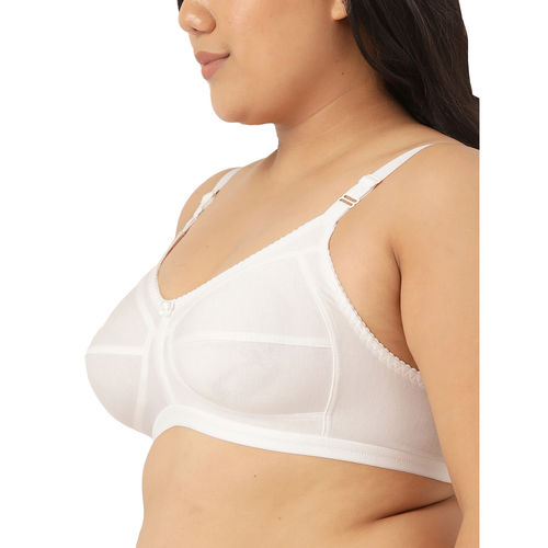 Plain Cotton Blend Women's T-shirt Non Padded Bra For Everyday Use at Rs  80/piece in New Delhi