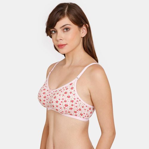 Buy Zivame Rosaline Non-wired 3-4th Coverage T-shirt Bra - Pink