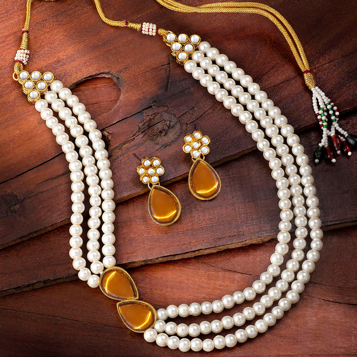 Pearl Necklace | Pearl Choker Necklace | Pearl Necklace Set – PALMONAS