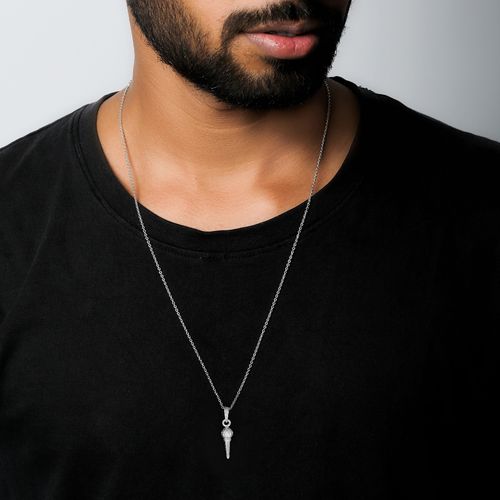 Buy GIVA Sterling Silver Gada Pendant With Link Chain for Womens