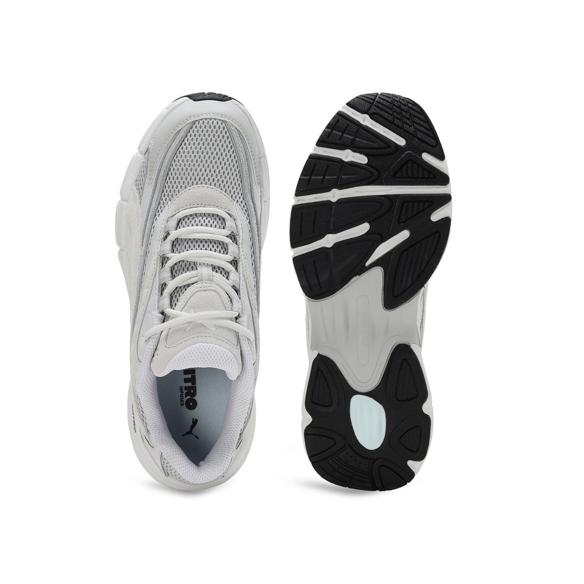 Puma Teveris Nitro Vortex Unisex Grey Sneakers: Buy Puma Teveris Nitro ...