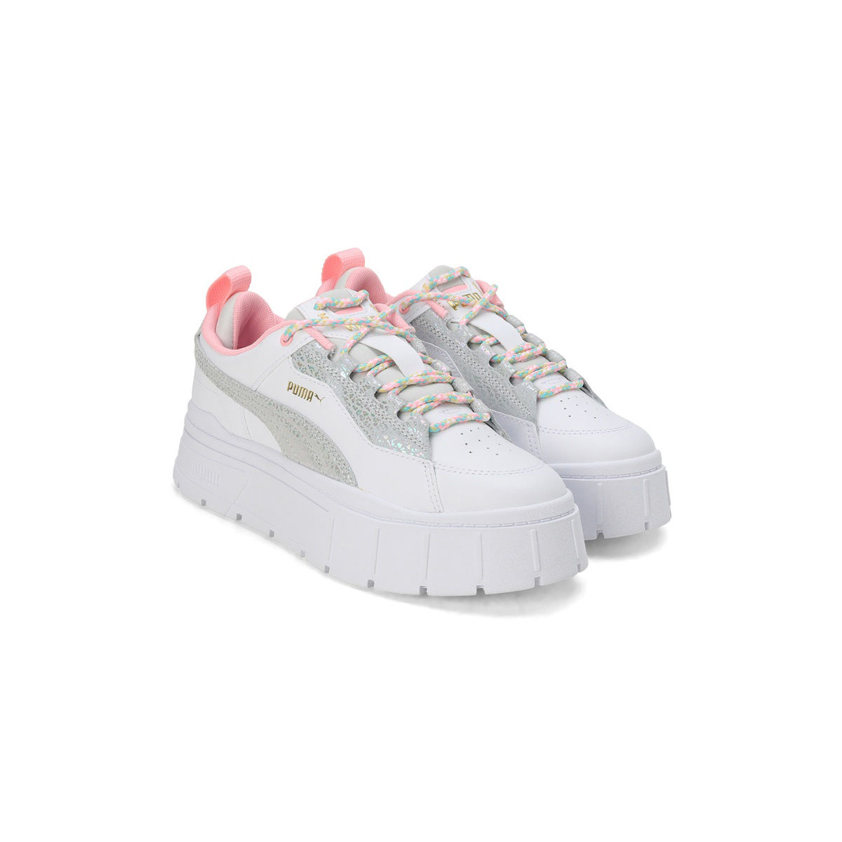 Puma Mayze Stack Xpl Bm Fashion Women White Sneakers: Buy Puma Mayze ...