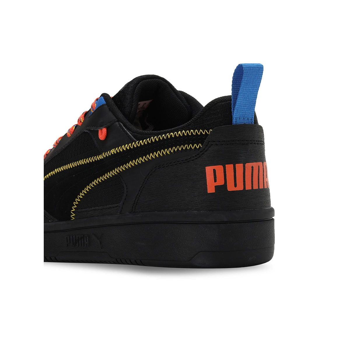 Puma Rebound V6 Low Open Road Unisex Black Sneakers: Buy Puma Rebound ...