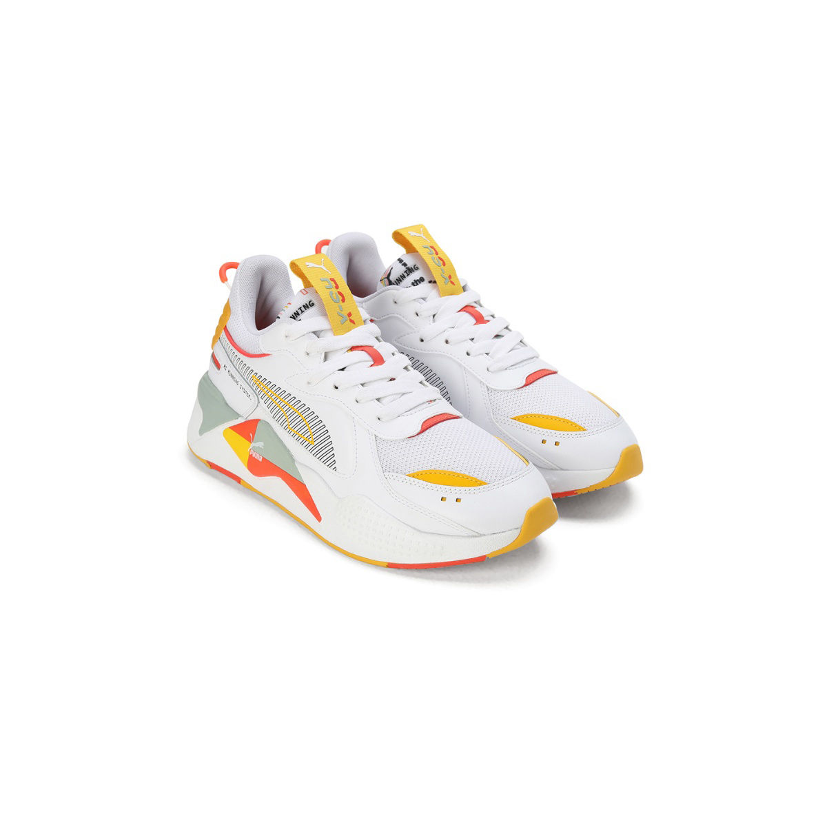 Puma rs x orange hotsell et blanc