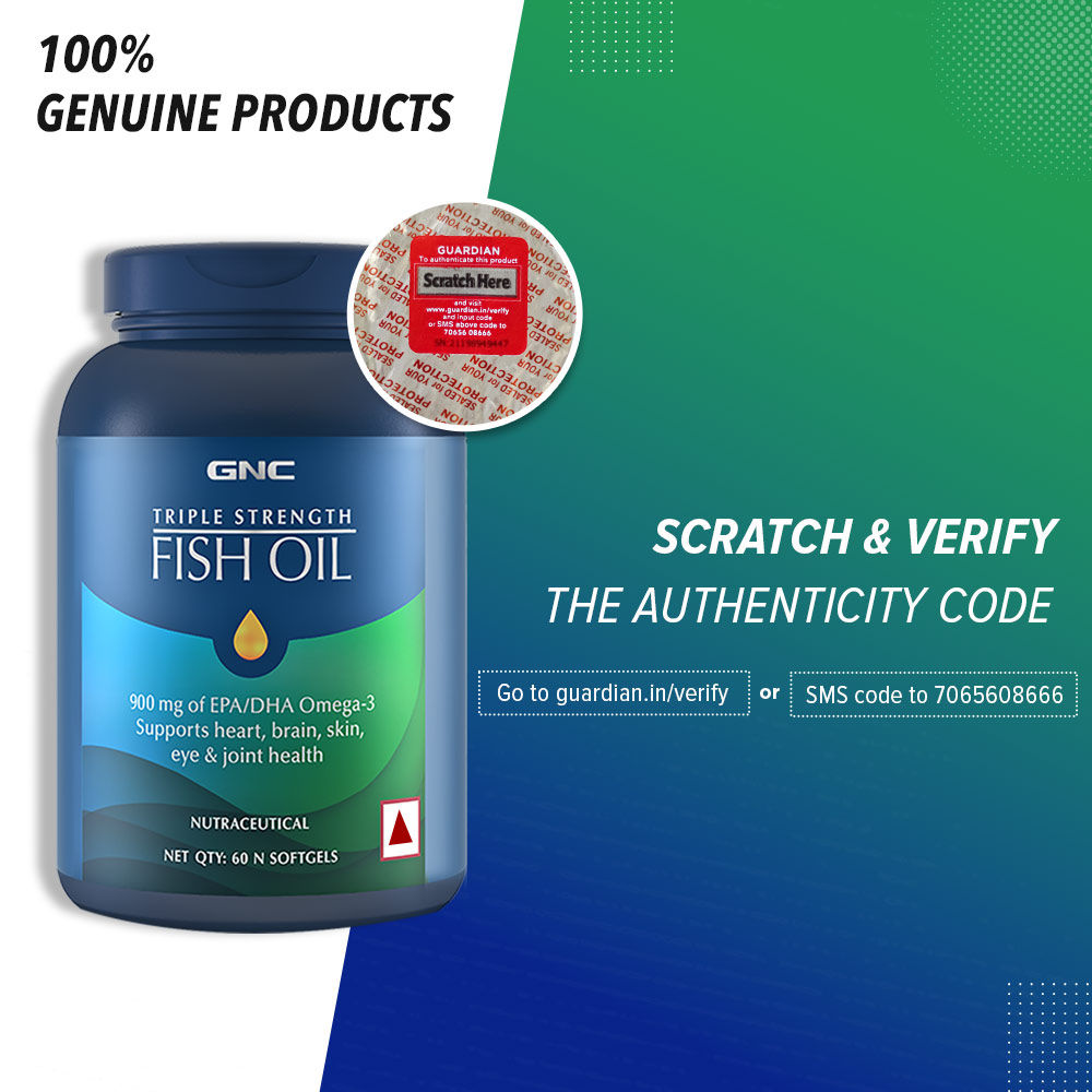 GNC Triple Strength Fish Oil Omega 3 Capsules for Men & Women Buy GNC