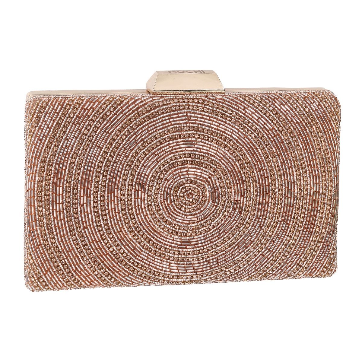 Rose gold sale beaded clutch