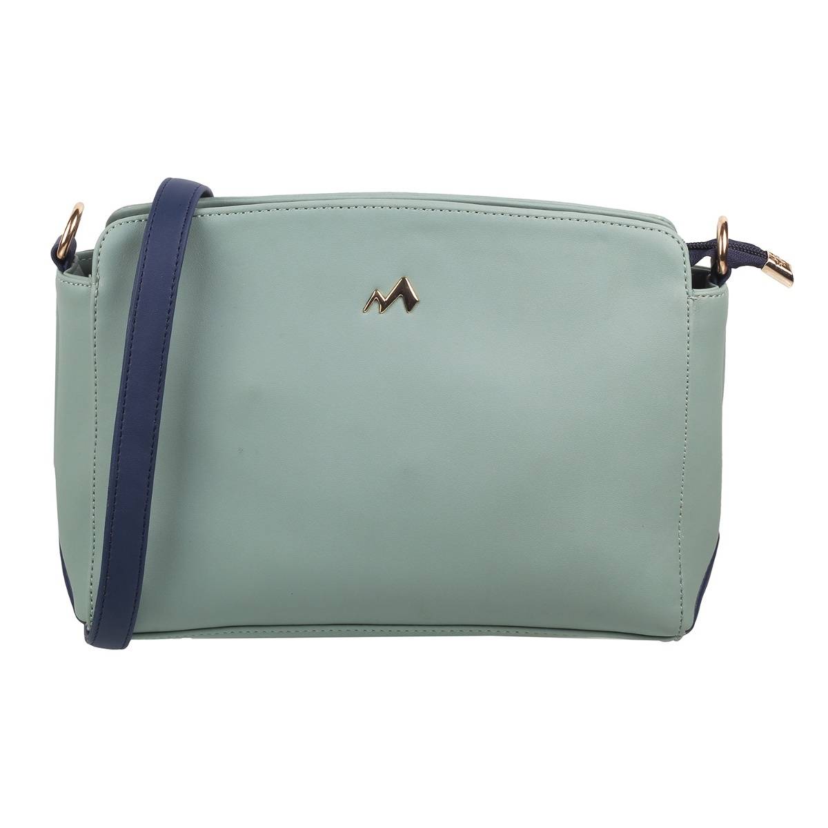 Metro Women Light Green Synthetic Sling and Cross Bag