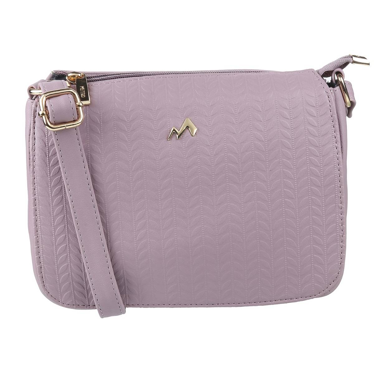 Metro Women Purple Synthetic Sling and Cross Bag