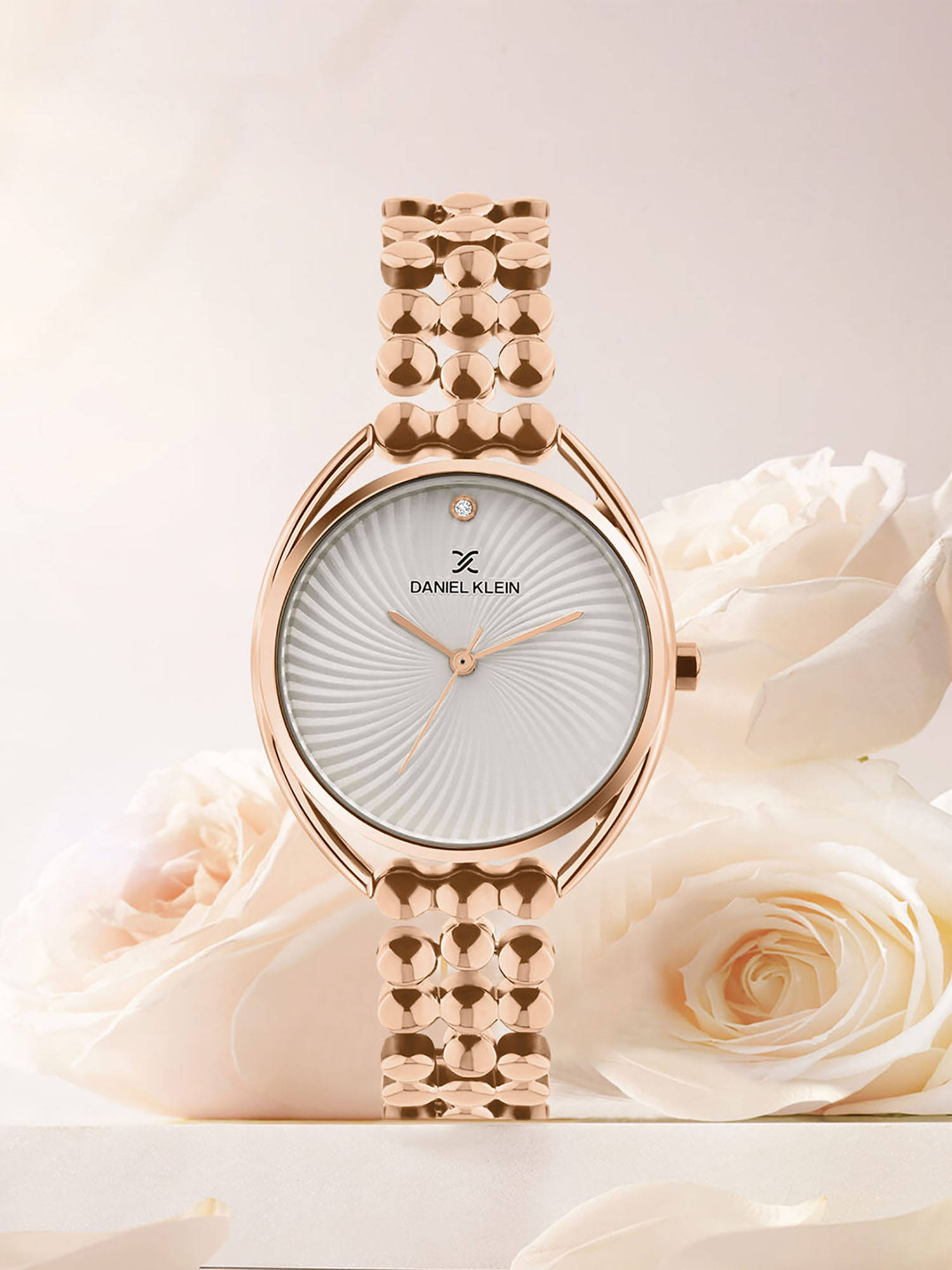 Daniel Klein Rose Gold Multi Linked Strap Women Premium Watch - Dk.1.14020-1 (Medium)