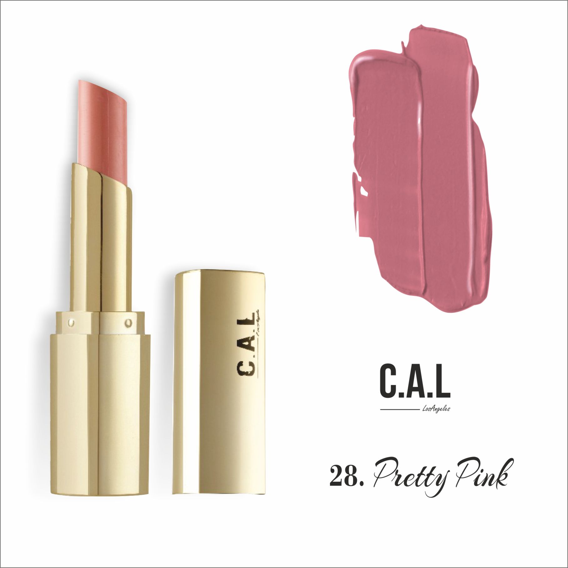 cal 28 pretty pink lipstick