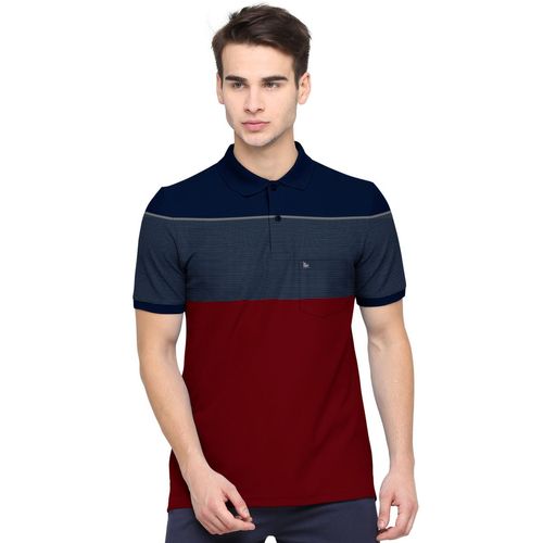 LOUIS PHILIPPE Colorblock Men Polo Neck Green T-Shirt - Buy LOUIS PHILIPPE  Colorblock Men Polo Neck Green T-Shirt Online at Best Prices in India