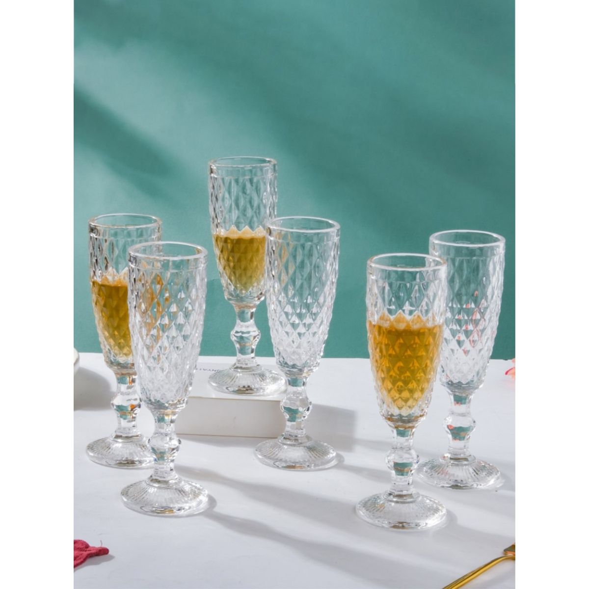 Nestasia Set of 6 Grey Mimosa Glass 150 ml: Buy Nestasia Set of 6 Grey Mimosa  Glass 150 ml Online at Best Price in India