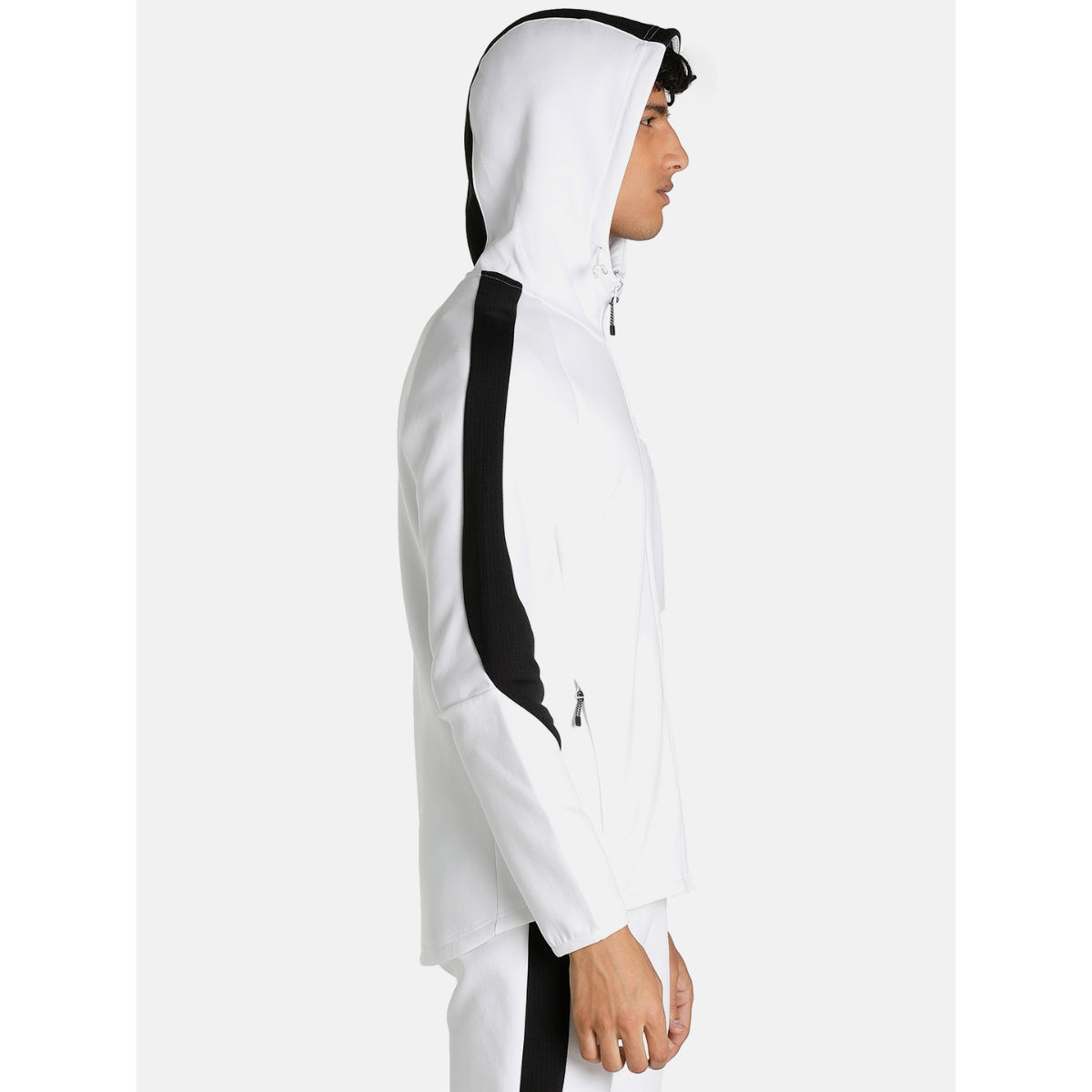 Buy Puma Evostripe Full-zip Men White Hoodie Online