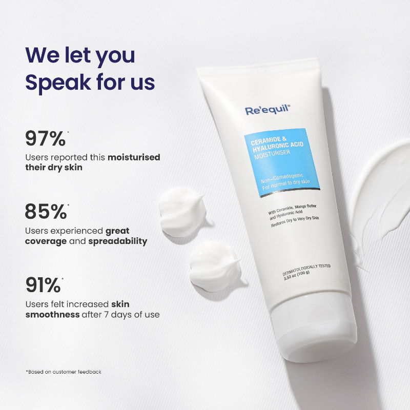Re'equil Ceramide & Hyaluronic Acid Moisturiser For Normal To Dry Skin