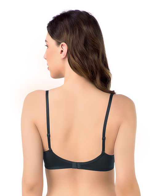 Buy Amante Smooth Charm Black Padded Non-Wired T-Shirt Bra Online