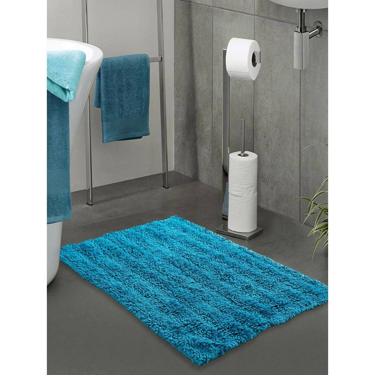 Sashaa World Tufted Striped Bathmat