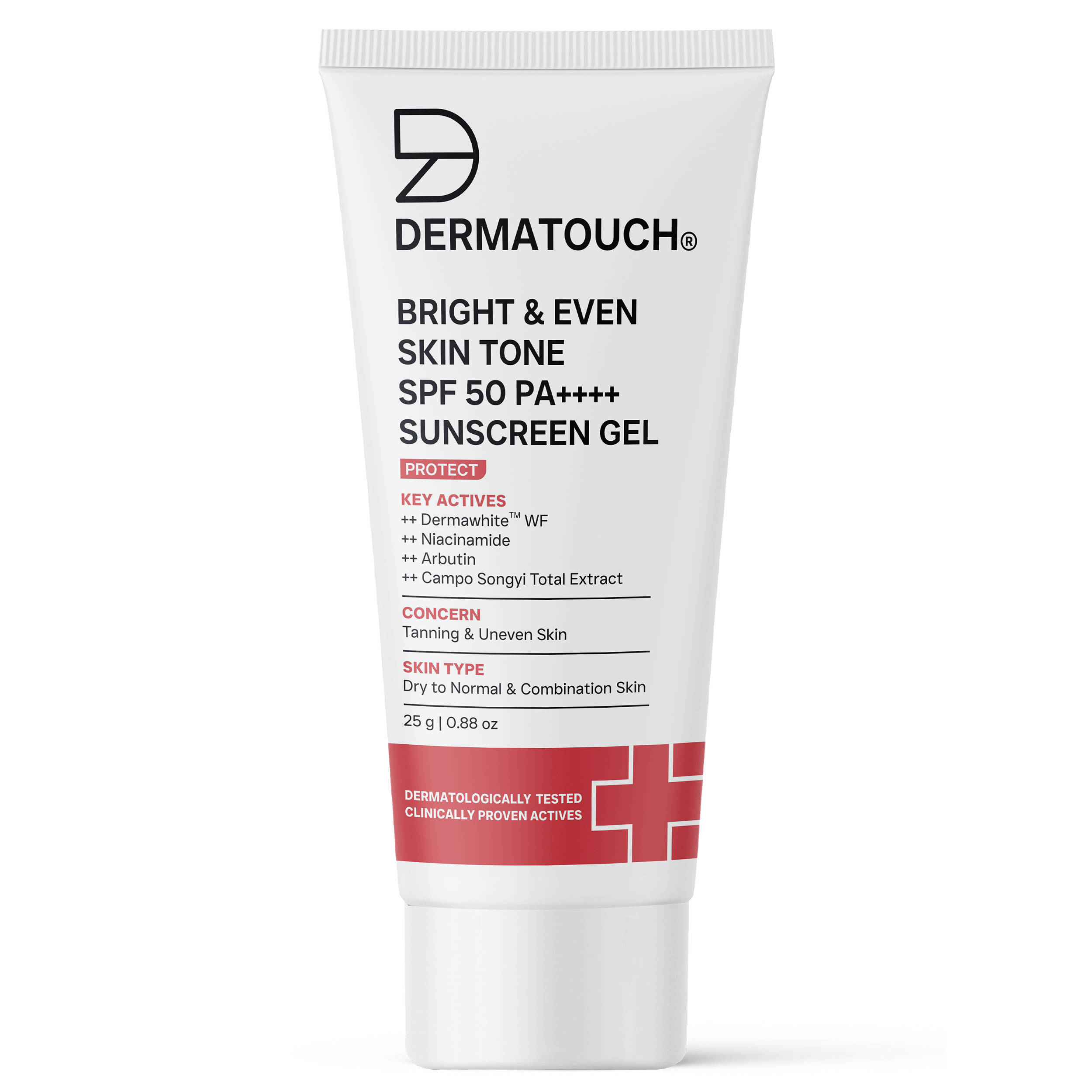Dermatouch Bright & Even Skin Tone SPF 50 PA++++ Sunscreen Gel