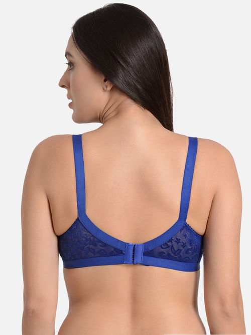 Buy Mod & Shy Non-Wired Non Padded Full Coverage Bra - Blue Online