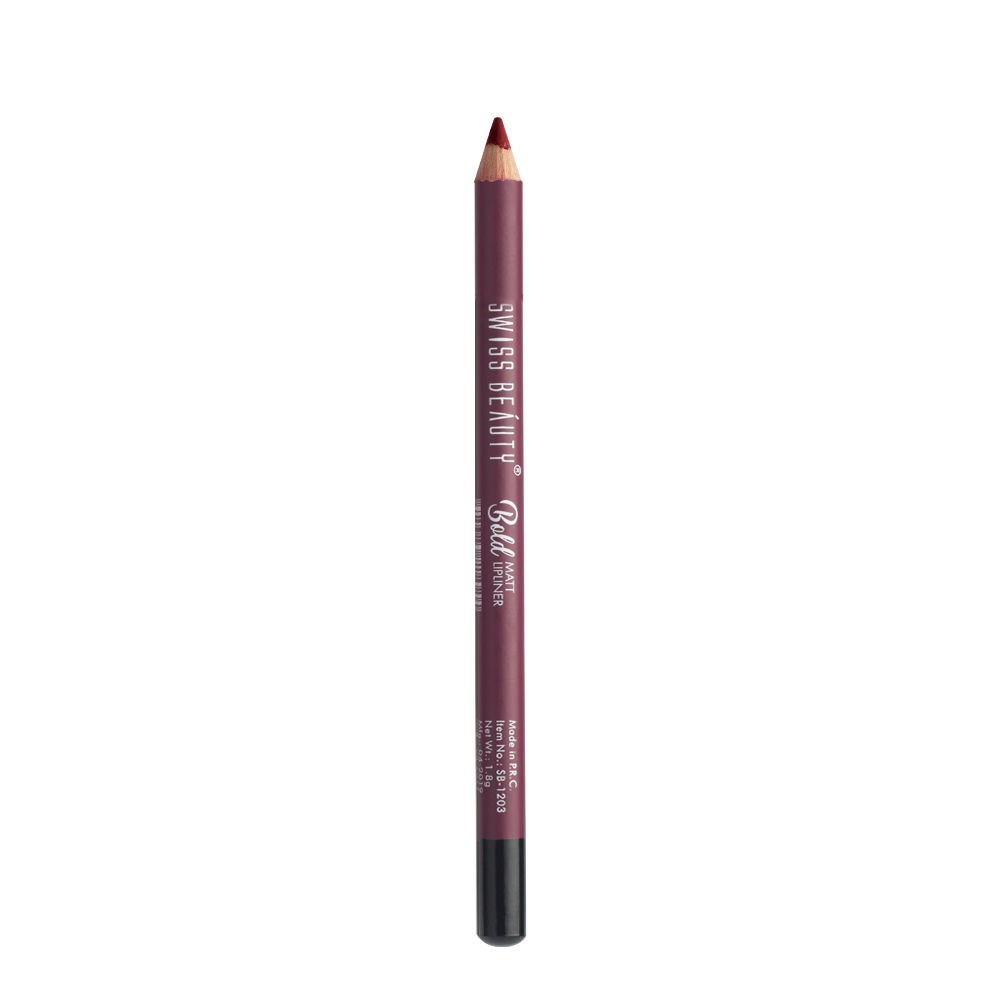 Swiss Beauty Bold Matte Lip Liner Pencil Set 15 Perfect Maroon Buy