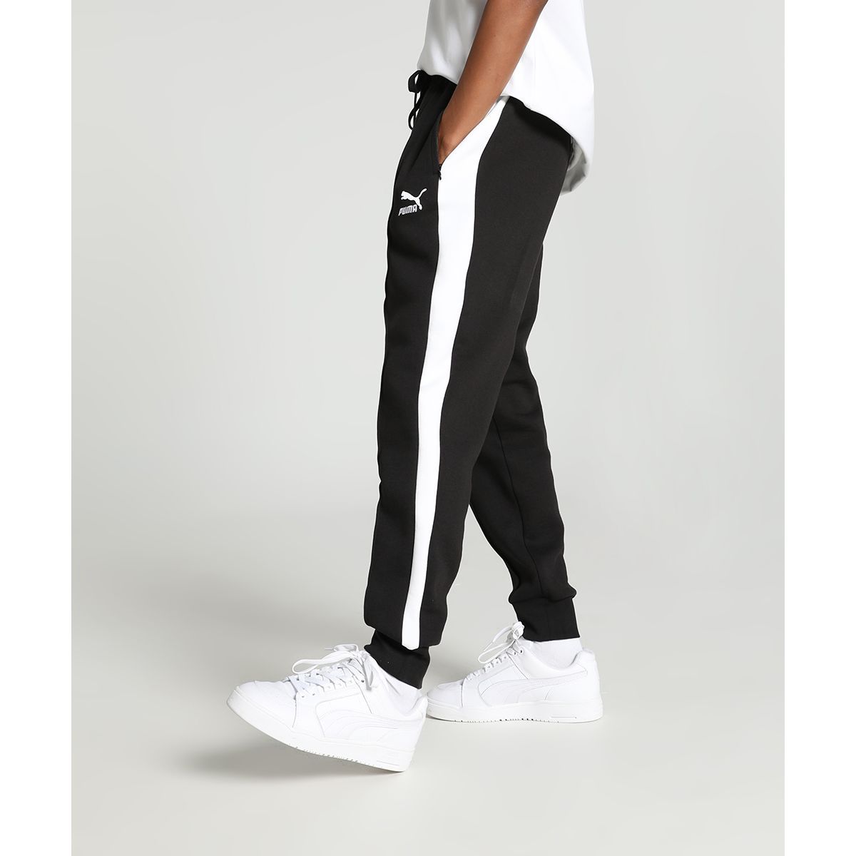 Buy Puma T7 Track Unisex Black Joggers Online