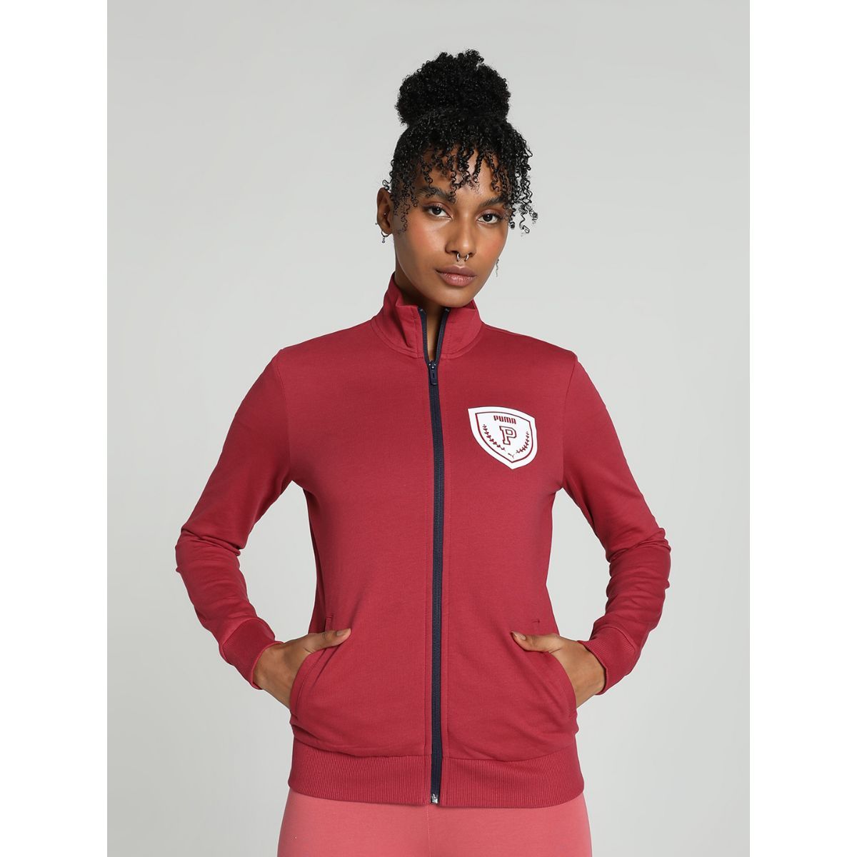 Puma red 2024 jacket womens