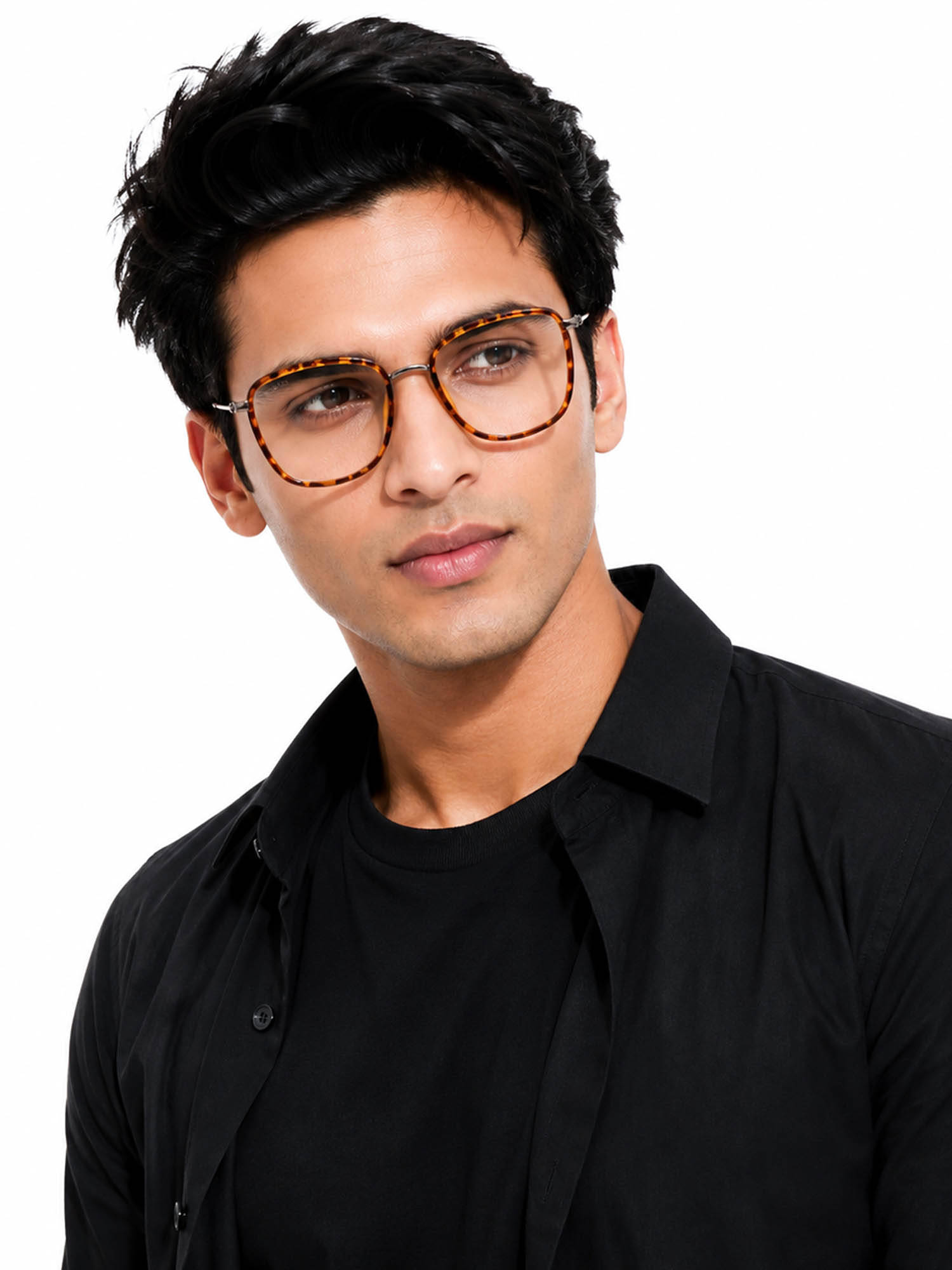 Royal Son Square Men Women Spectacles Frame Blue Ray Cut Lens - SF0015-C4