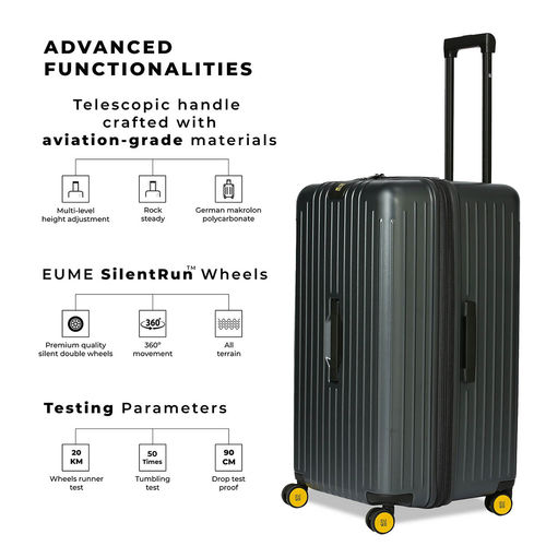 Buy EUME Trunk Check-In Plus Luggage 66 Cm Trolley Bags for Travel