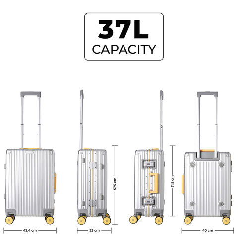Buy EUME Aluminium Cabin Luggage 50 Cm Trolley Bags for Travel