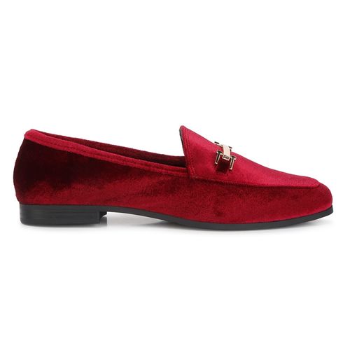 London Rag Horsebit Embellished Velvet Loafers (EURO 37)