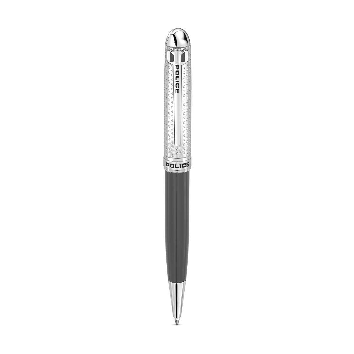 Police Ferrara.2 Textured Silver Ub Grey Lb W-Silver Trims Pen