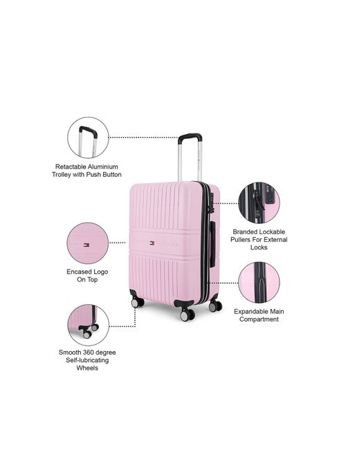 Buy Tommy Hilfiger Stanford Unisex Hard Luggage Pink (M) Online