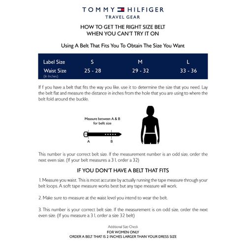 Size Guide 33 Inch Waist Belt Size Buy Tommy Hilfiger Fuchsia