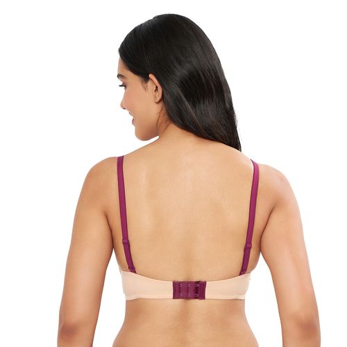 Buy Amante Solid Padded Non-wired Full Coverage T-shirt Bra Online
