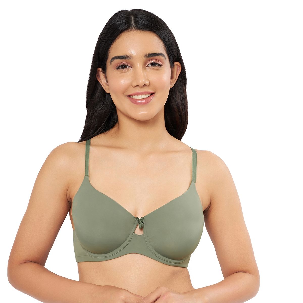 Amante Solid Padded Wired Full Coverage T-Shirt Bra (32C)