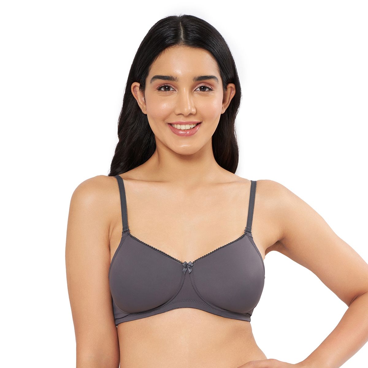 Buy Amante Solid Padded Non-wired Full Coverage T-shirt Bra online