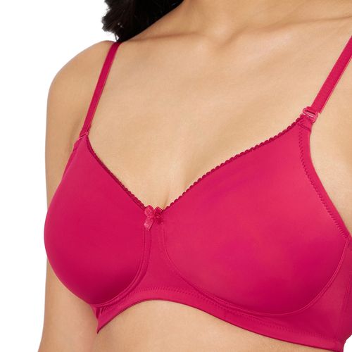 Buy Amante Solid Padded Non-Wired Full Coverage T-shirt Bra online
