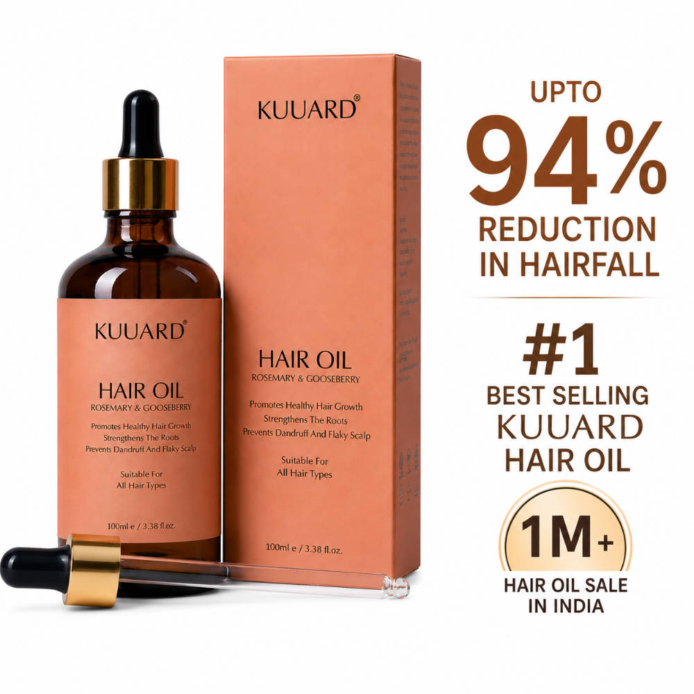 Kuuard Hair Oil for Hair Fall Control, Hair Regrowth with Rosemary & Black Seed