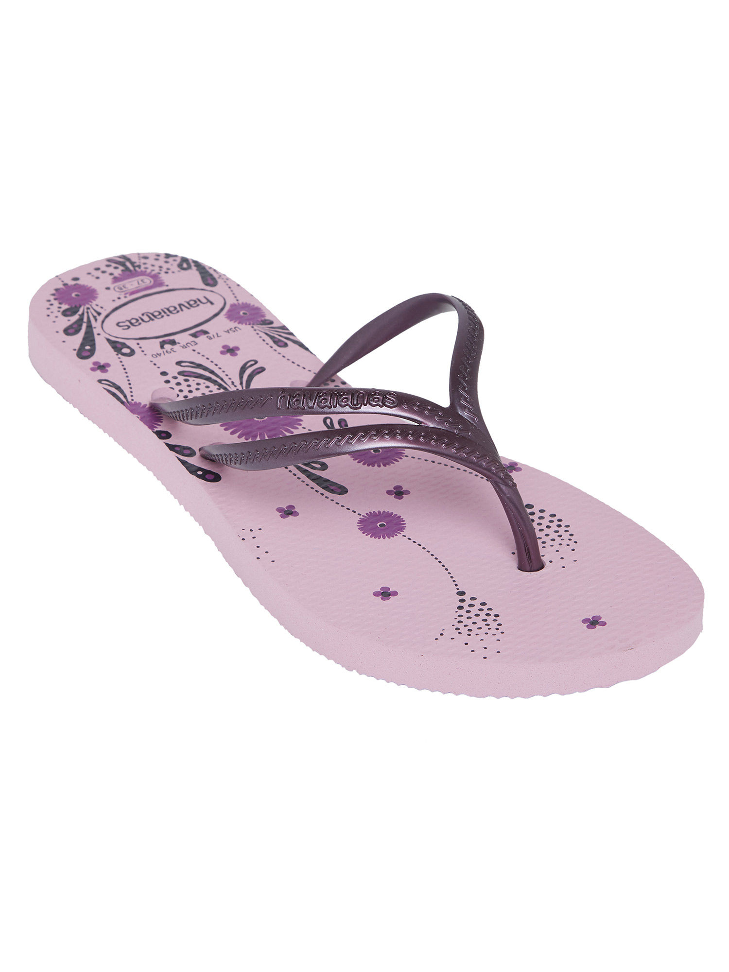 Purple havaianas flip online flops