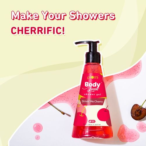 Plum BodyLovin' Drivin' Me Cherry Shower Gel Fruty SLS-Free Body Wash