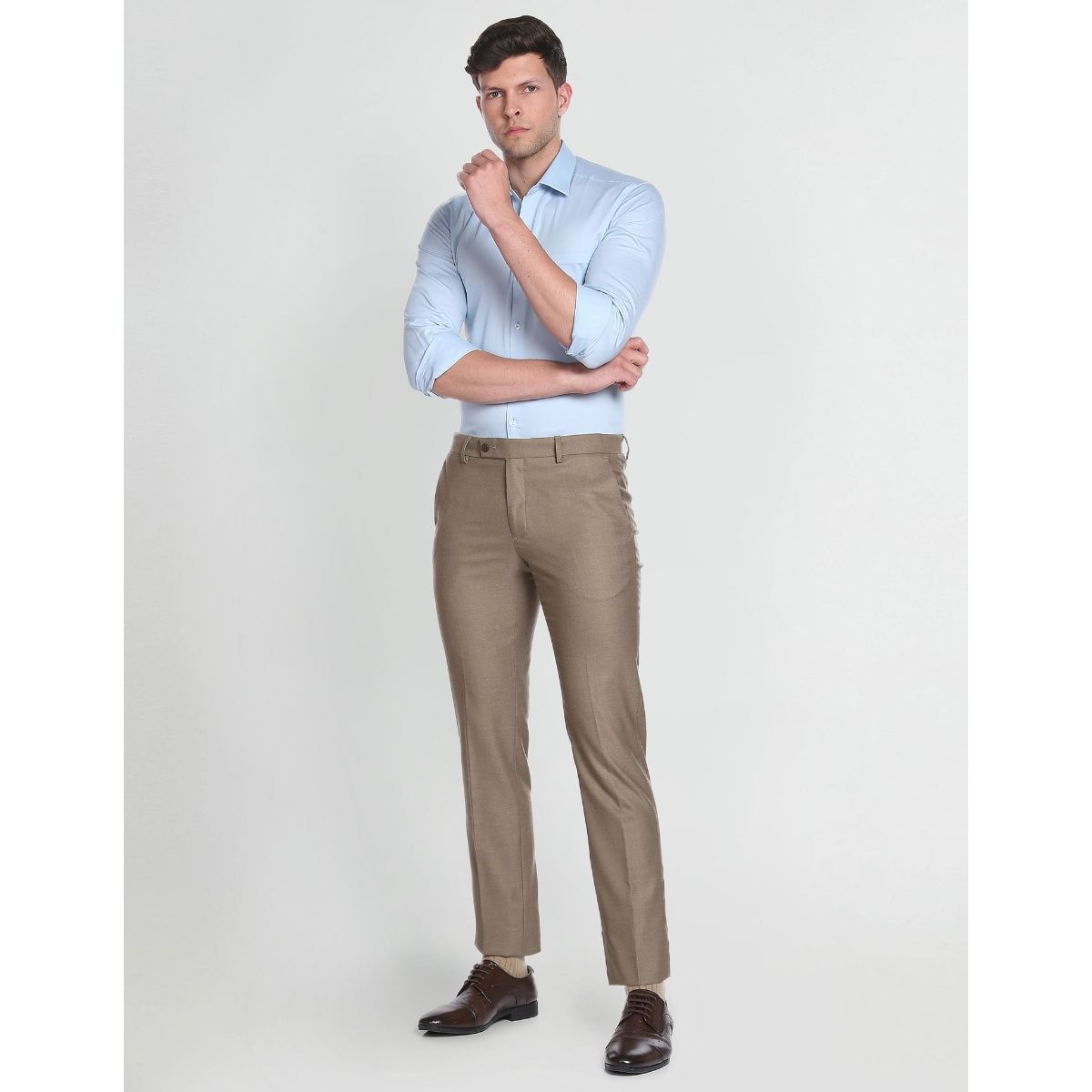ARROW Slim Fit Men Blue Trousers - Buy ARROW Slim Fit Men Blue Trousers  Online at Best Prices in India | Flipkart.com