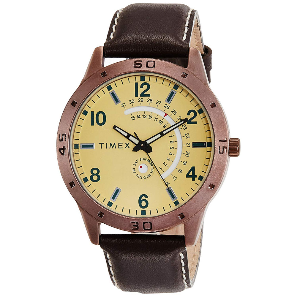 Timex Analog Beige Dial Men's Watch (TW000U930)