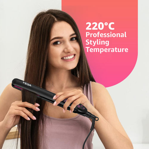 Vega Adore Hair Straightener for Women with Ceramic Plates Fast Heat  (VHSH-18)