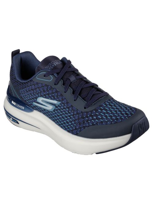SKECHERS MAX CUSHIONING HYPER BURST NAVY BLUE SHOES