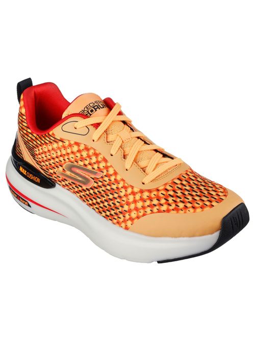 SKECHERS MAX CUSHIONING HYPER BURST ORANGE SHOES