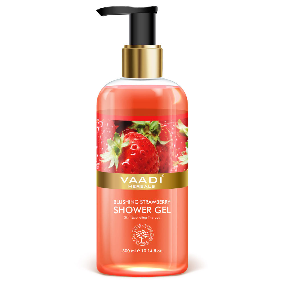 Vaadi Herbals Blushing Strawberry Shower Gel