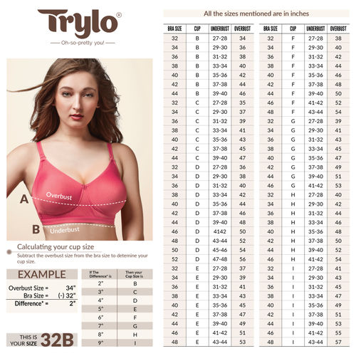 Buy Trylo Omnimiser Woman Minimiser Bra - Black Online