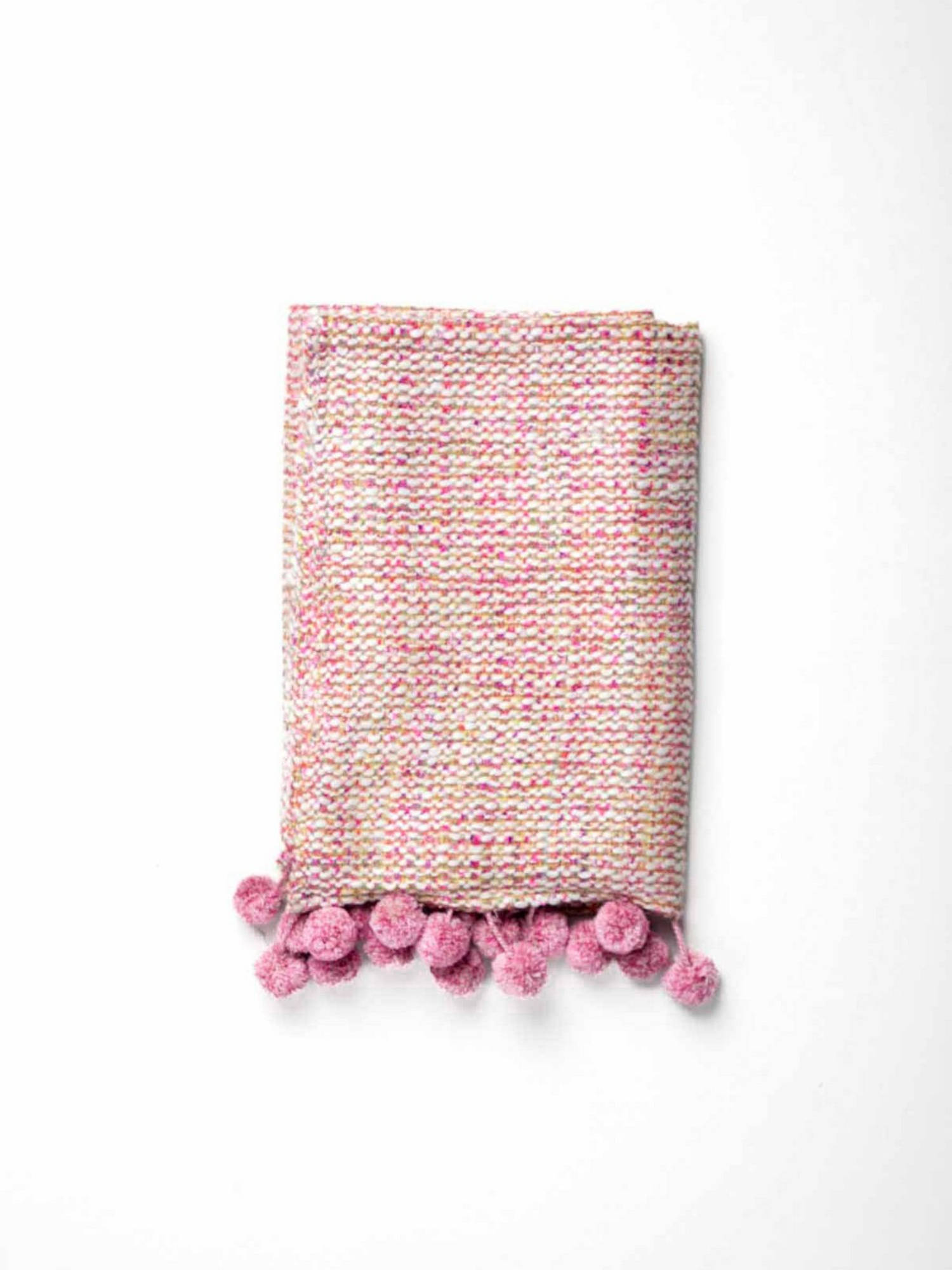 Freedom Tree Bedrock Pink Sand Woven Cotton Viscose Sofa Throw